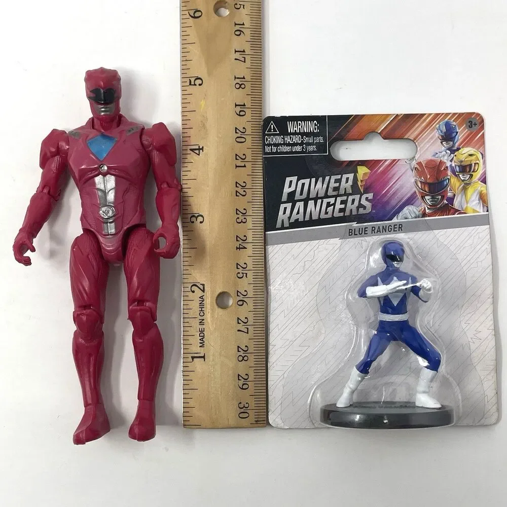 Lot of 4 Power Rangers Super Samurai McDonald's Toys - Includes‎ NIP Blue Ranger